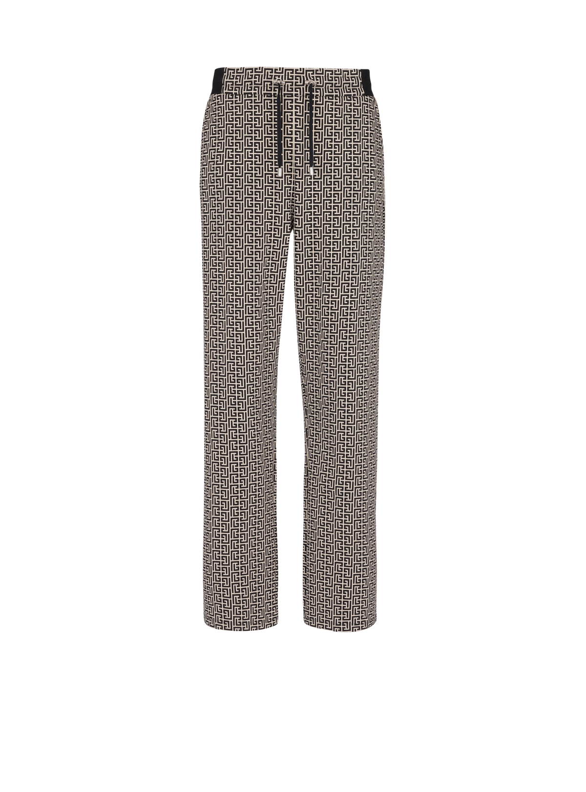 Jogging en jacquard monogramme pb labyrinthe - Ivoire & Noir