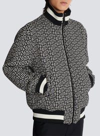 Monogram reversible bomber jacket - Dark Blue & Navy