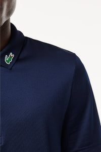 Polo coupe droite Golf à protection UV - Marine & Blanc