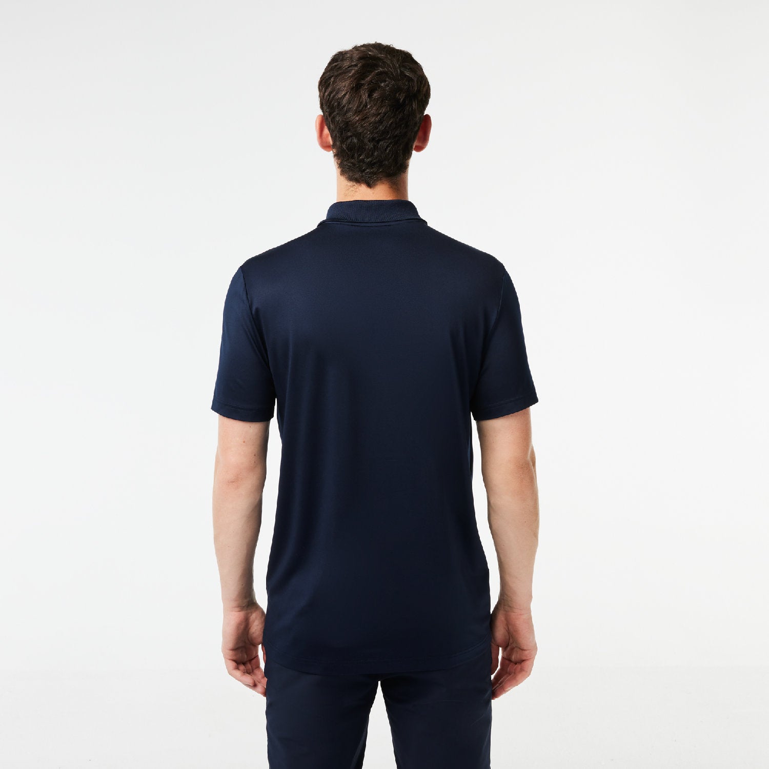 Polo coupe droite Golf à protection UV - Marine & Blanc