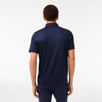 Polo coupe droite Golf à protection UV - Marine & Blanc
