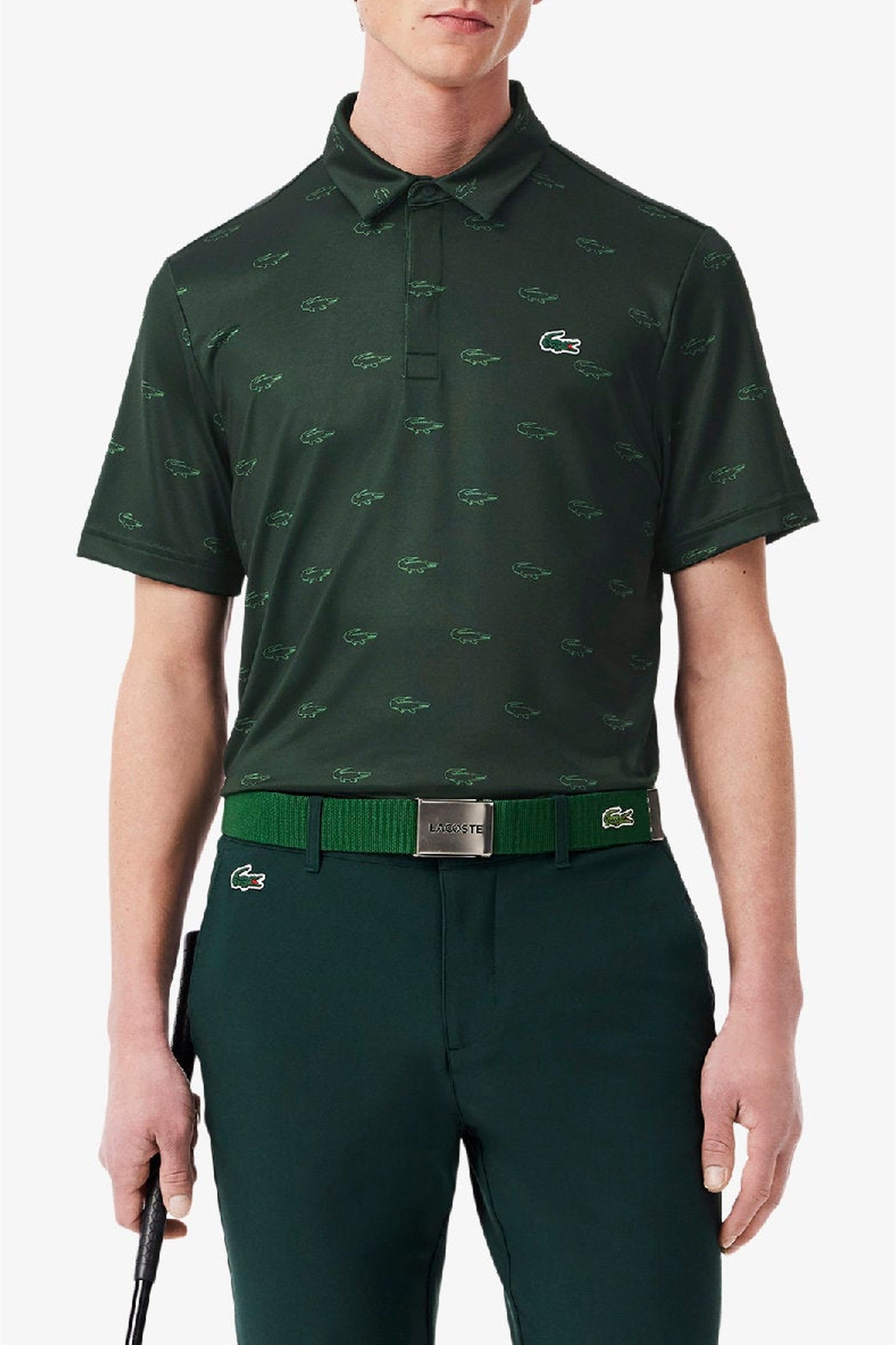 Golf straight cut polo shirt with UV protection - Vert & Sinople