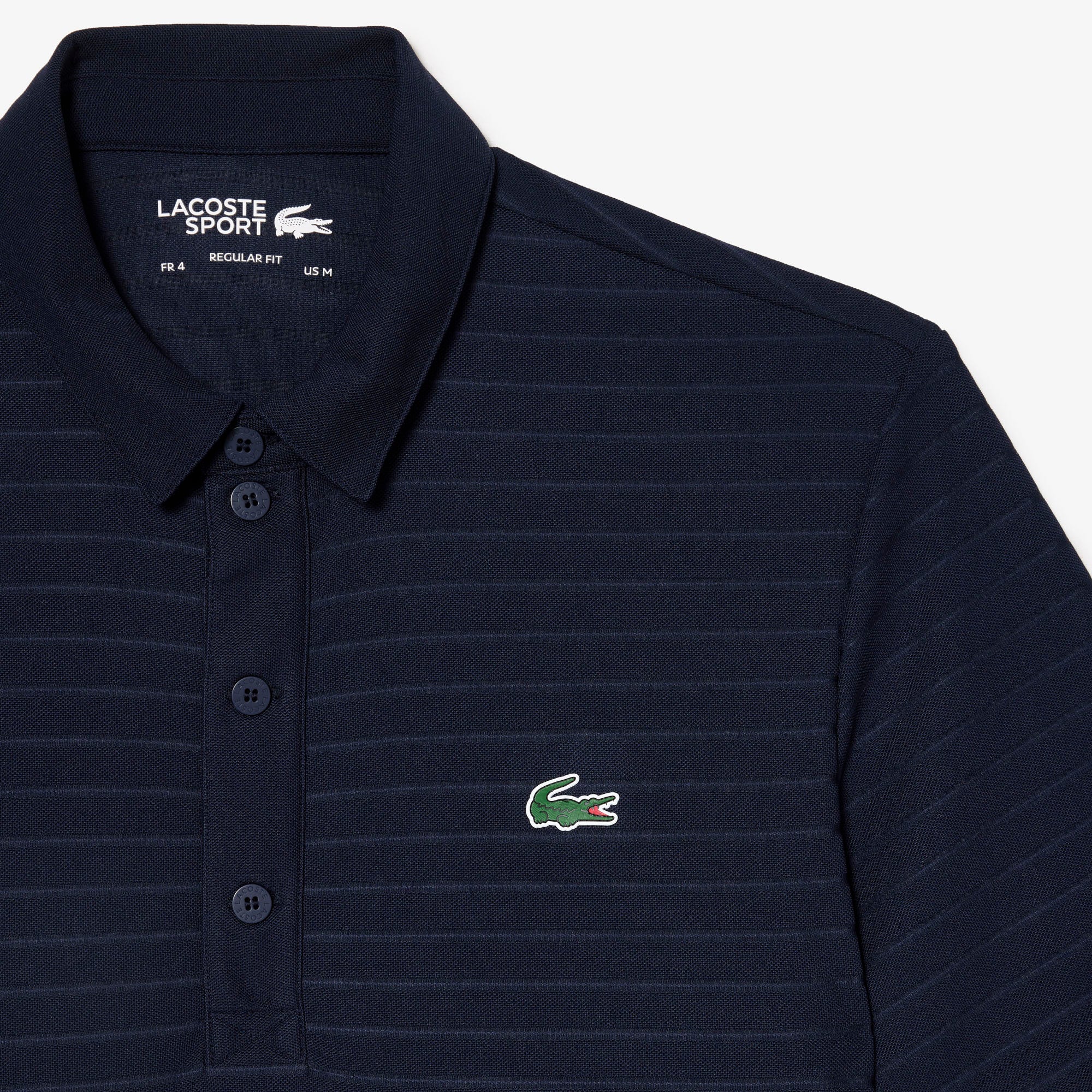 Men's Lacoste SPORT Textured Breathable Golf Polo Shirt