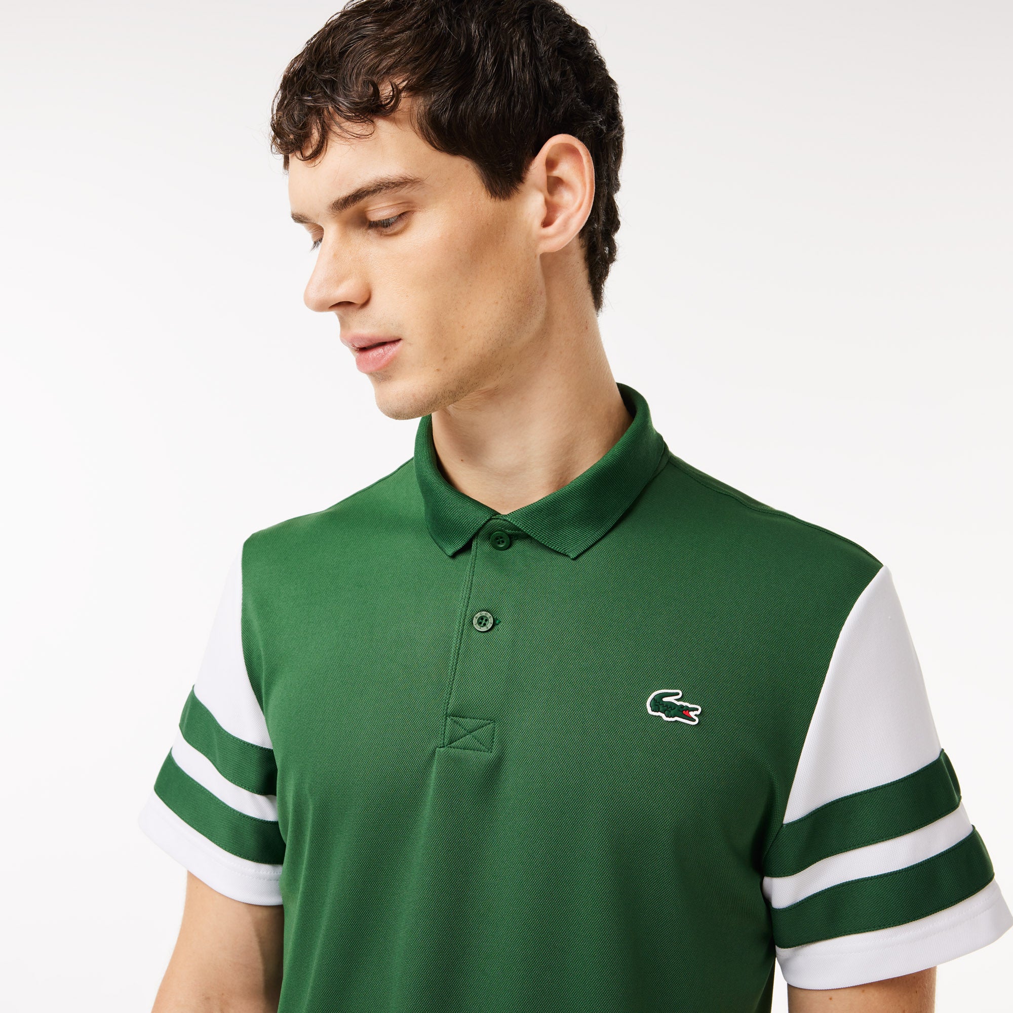 Polo à manches courtes - Vert & Blanc