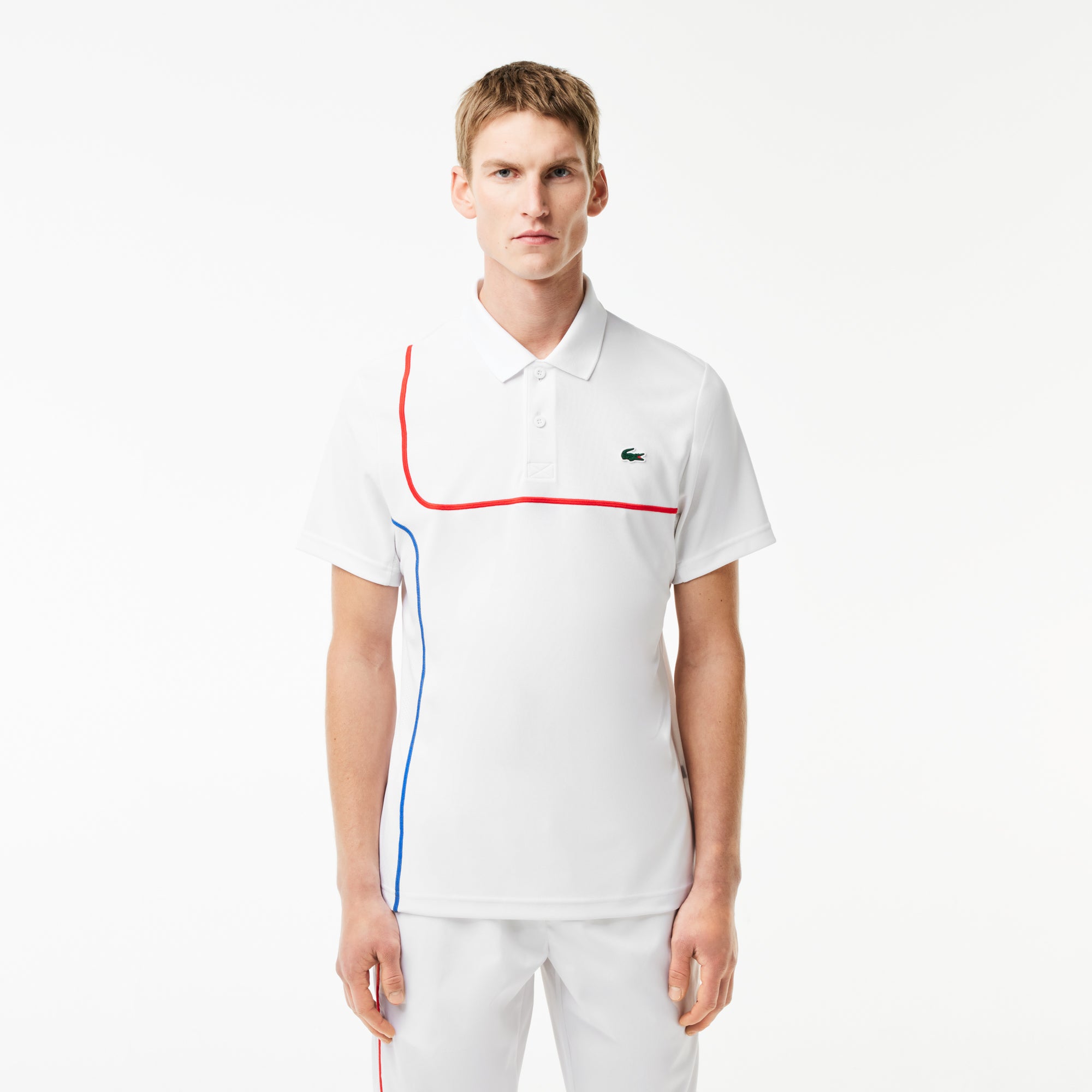 Polo à manches courtes - Blanc & Blanc