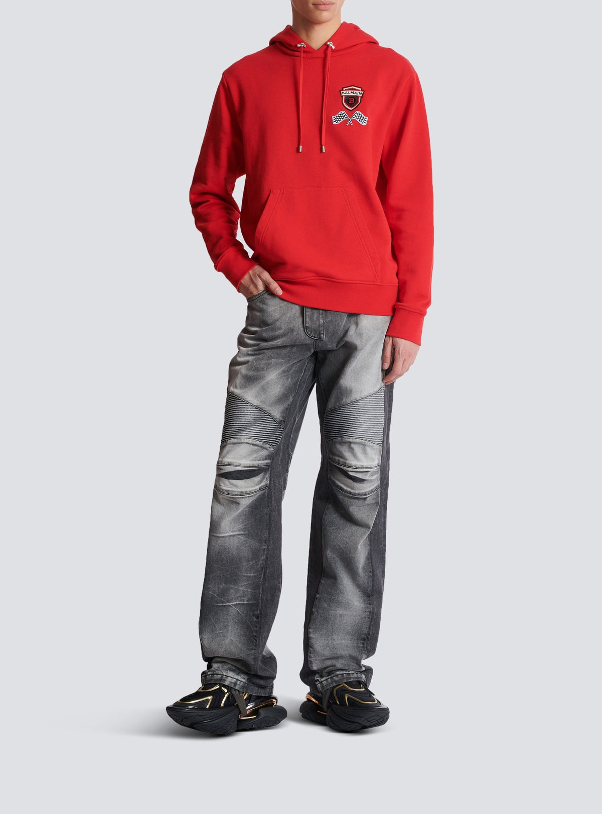 Balmain Racing hoodie - Red