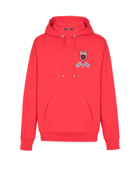 Hoodie balmain racing - Rouge