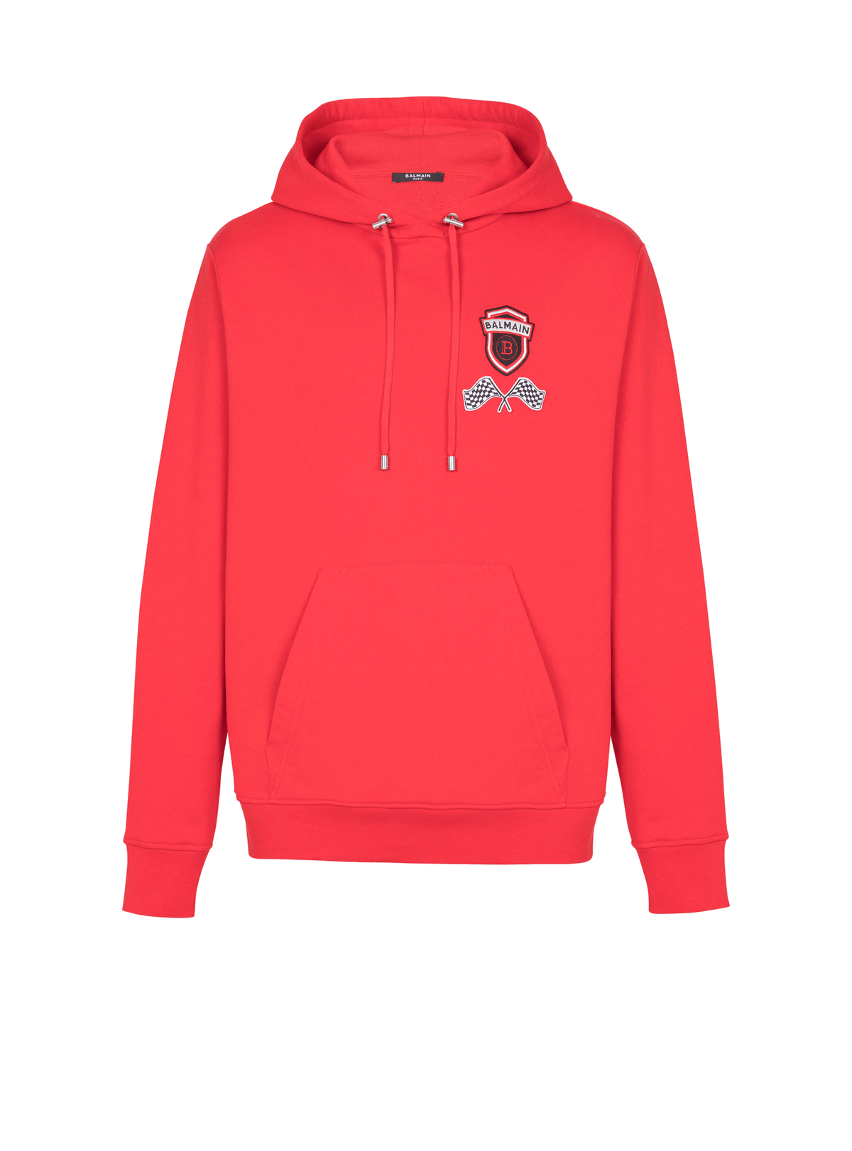 Hoodie balmain racing - Rouge