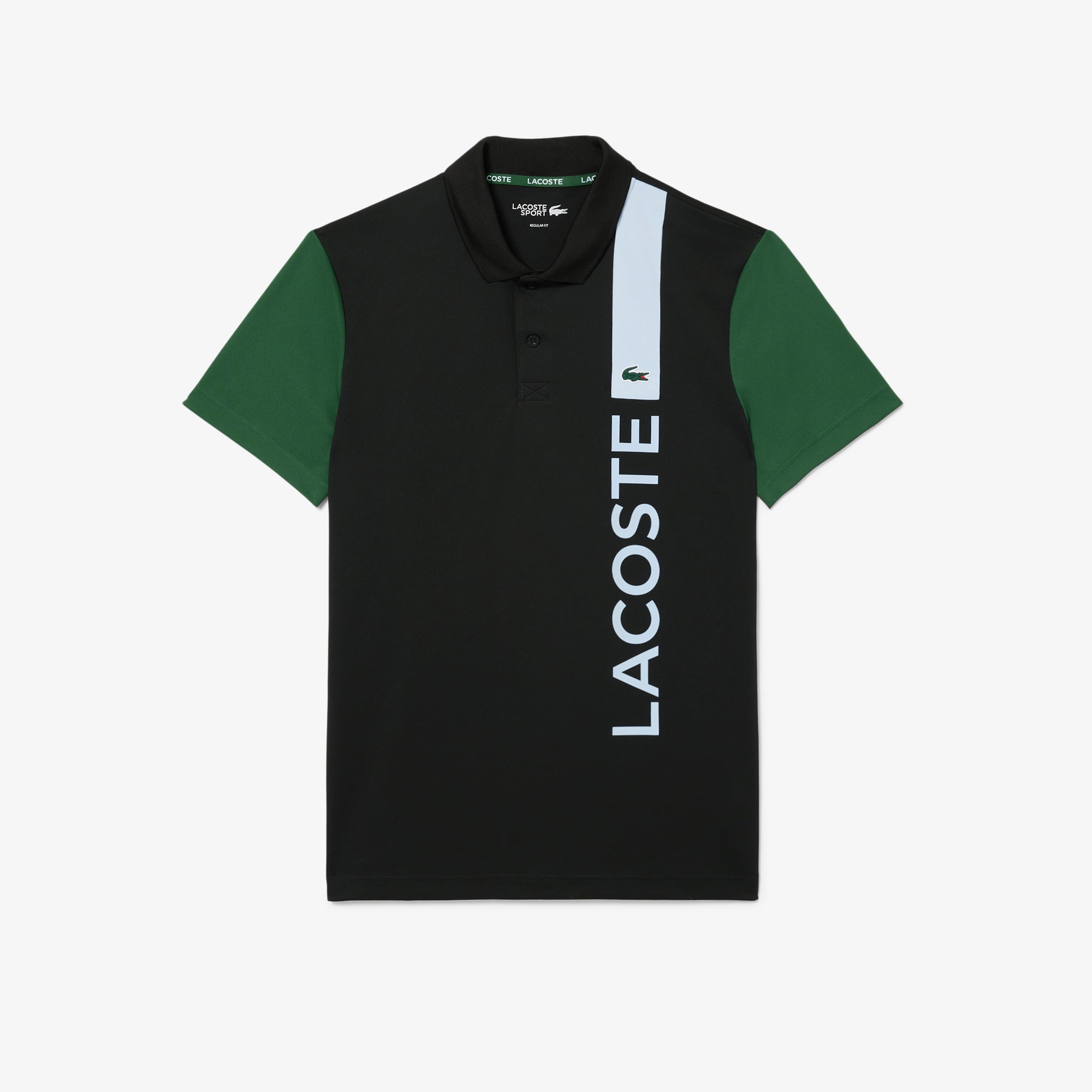 Polo à manches courtes - Noir & Vert-Ruisseau