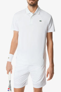 Polo Tennis ajusté Lacoste Tennis x Daniil Medvedev - Blanc