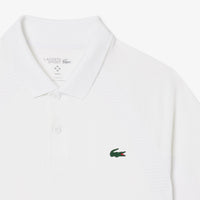 Polo Tennis ajusté Lacoste Tennis x Daniil Medvedev - Blanc