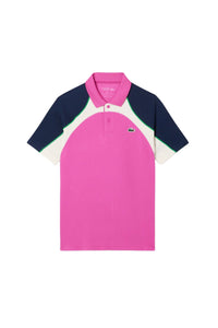 Fitted tennis polo in piqué - Malva & Marine