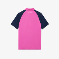 Fitted tennis polo in piqué - Malva & Marine