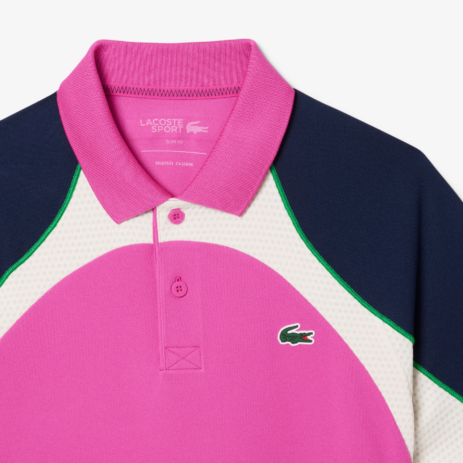 Fitted tennis polo in piqué - Malva & Marine