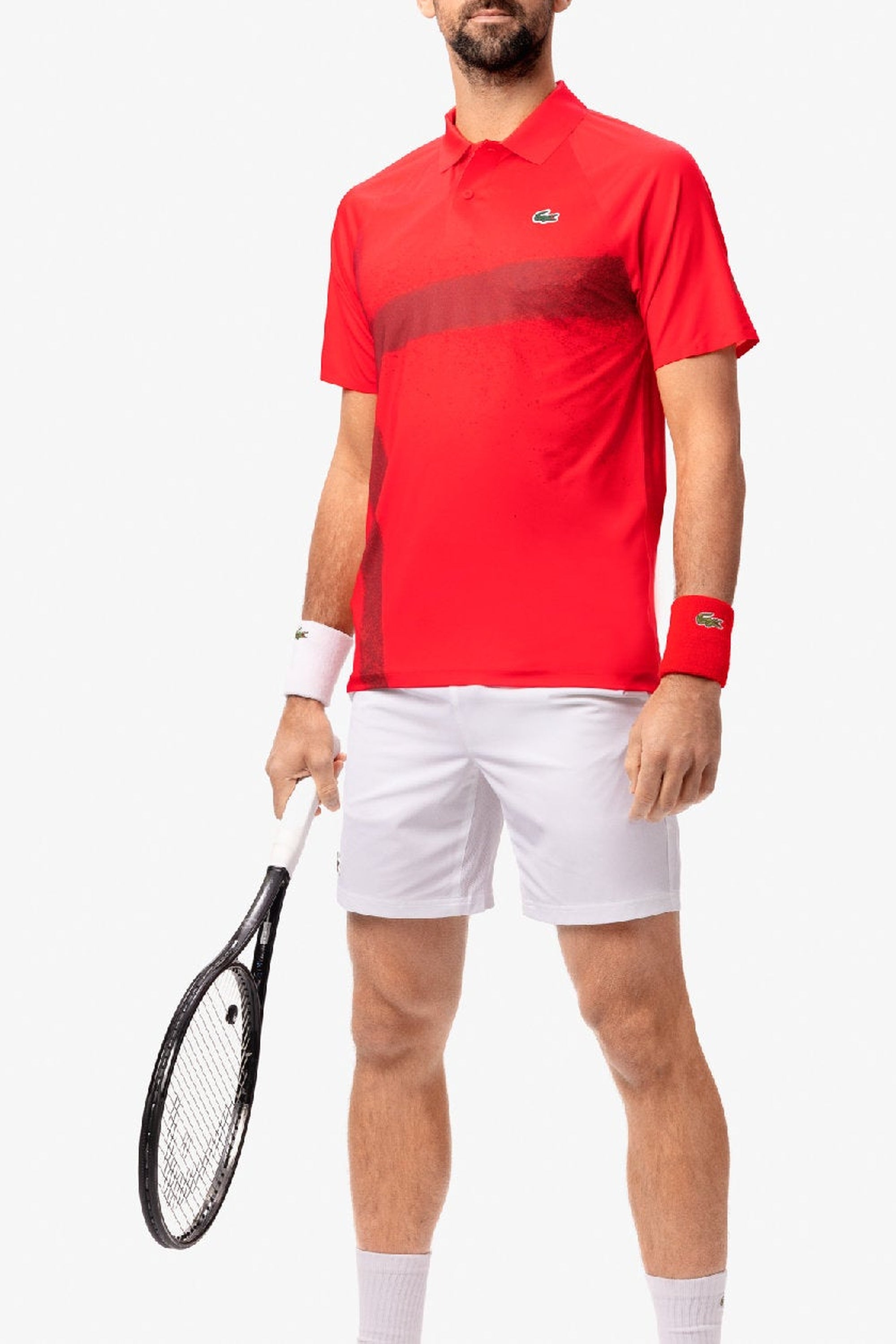 Polo ajusté Lacoste Tennis x Novak Djokovic - Grenadine