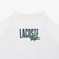 Polo Tennis imprimé en piqué - Marine & Calathea