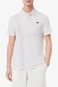 Polo Lacoste Tennis x Novak Djokovic en piqué - Blanc