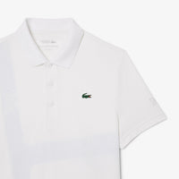 Polo Lacoste Tennis x Novak Djokovic en piqué - Blanc