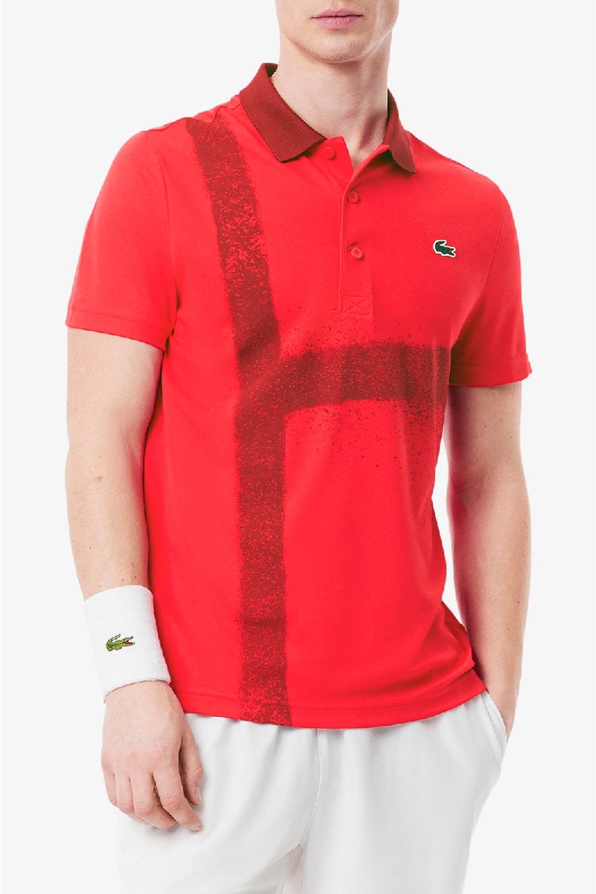 Polo Lacoste Tennis x Novak Djokovic en piqué - Grenadine