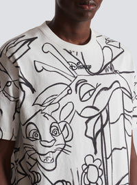 Balmain x Disney loose-fit T-shirt - White & Black