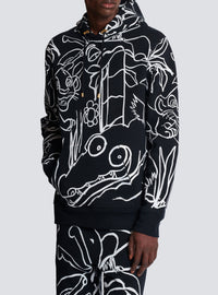 Balmain x Disney hooded sweatshirt - Black & White
