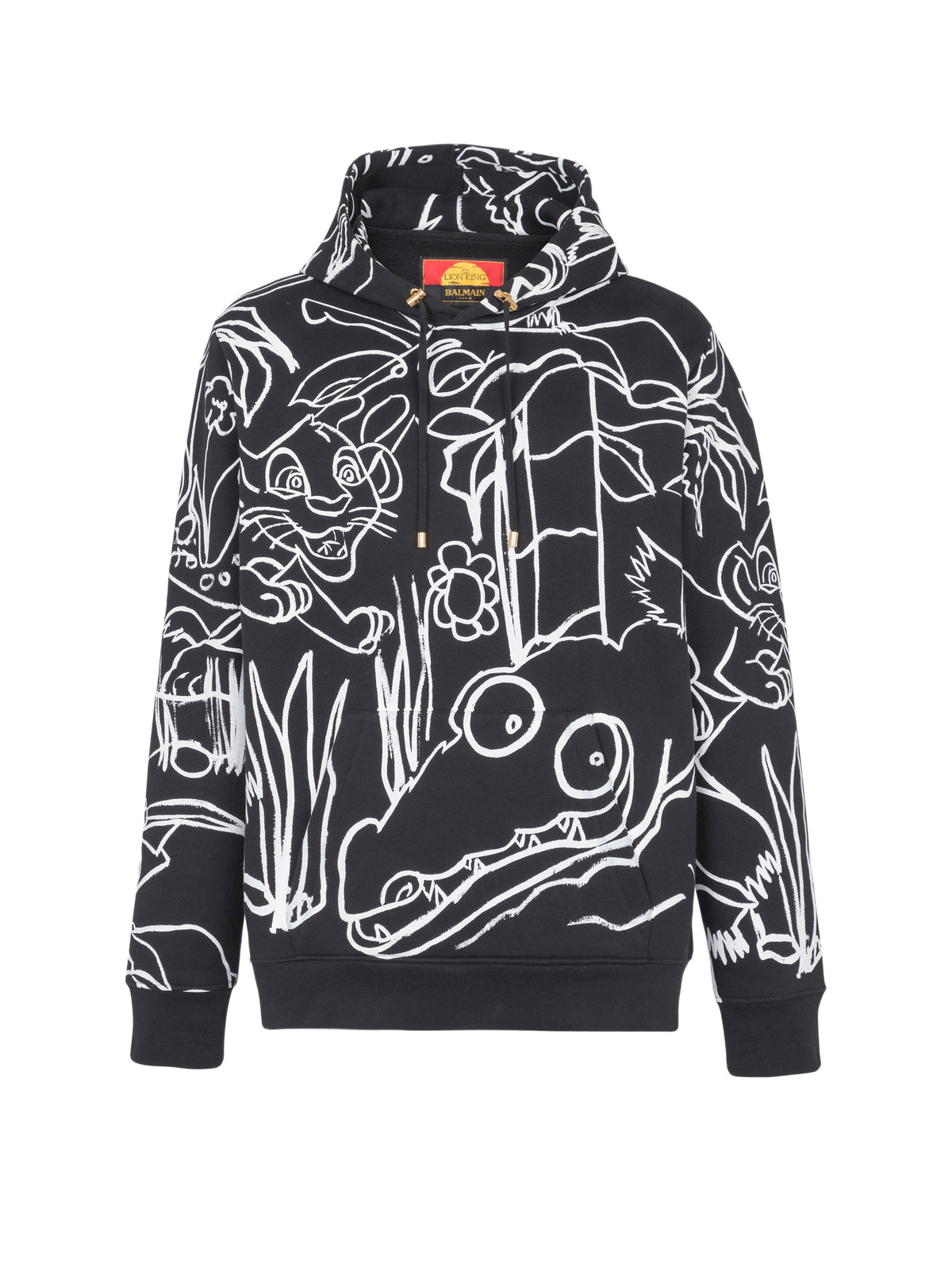 Balmain x Disney hooded sweatshirt - Black & White