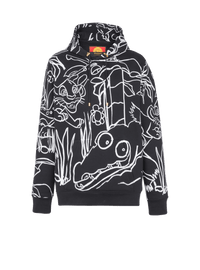 Disney x balmain : the lion king - hoodie imprimé enfant précoce - Noir & Blanc