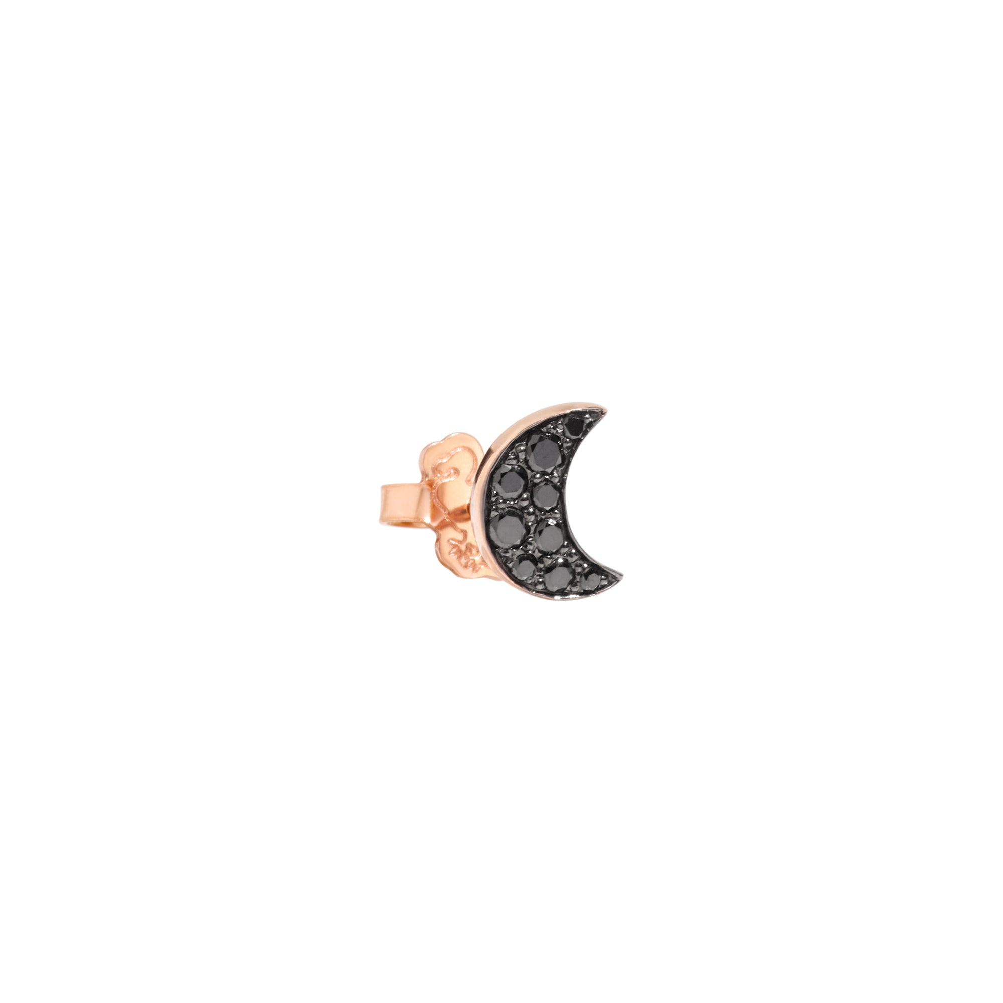 Mono boucle d'oreille Universe en or rose 9K et diamants - Or Rose