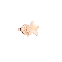 STAR EARRING IN 9K ROSE GOLD. SMALL MODEL - HALF PAIR.