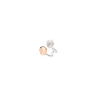 Mono boucle d'oreille Pepita en or rose 9K et argent - Or Rose & Argent