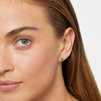 Mono boucle d'oreille Dodo Nature en or jaune 18K et émail - Or Jaune