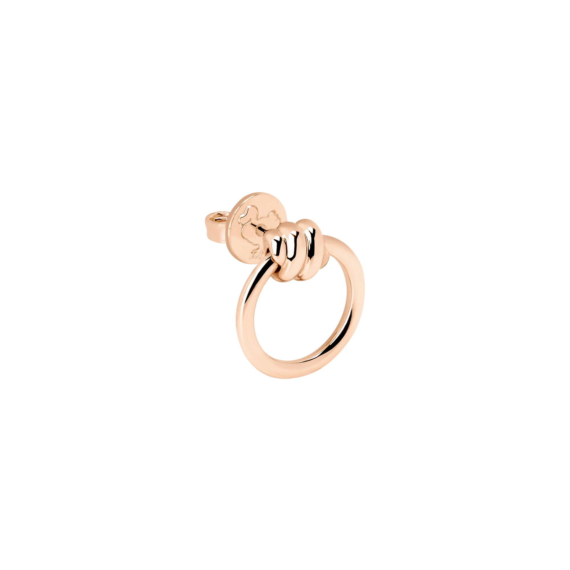 Mono boucle d'oreille Nodo en or rose 9K - Or Rose