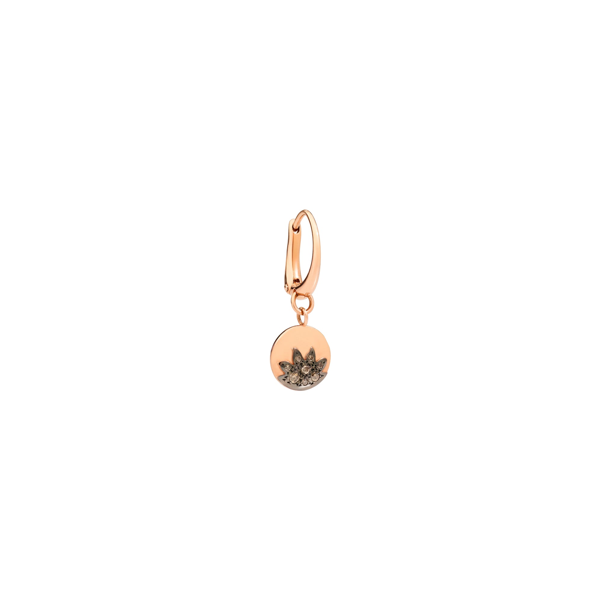 Mono boucle d'oreille Universe en or rose 9K et diamants - Or Rose