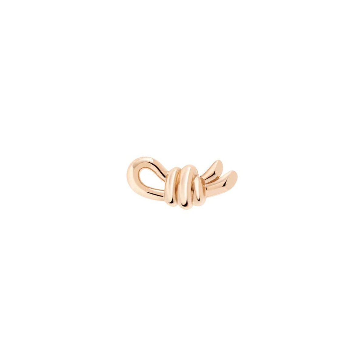 NODO STUD EARRING IN 9K ROSE GOLD. HALF PAIR.