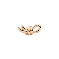NODO STUD EARRING IN 9K ROSE GOLD. RIGHT. HALF PAIR.