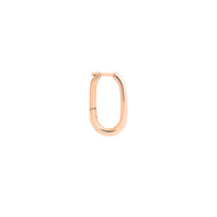 9K ROSE GOLD ESSENTIAL HOOP EARRING. HALF PAIR.