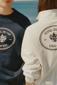 Pull à col zippé Eden Crest - Blanc