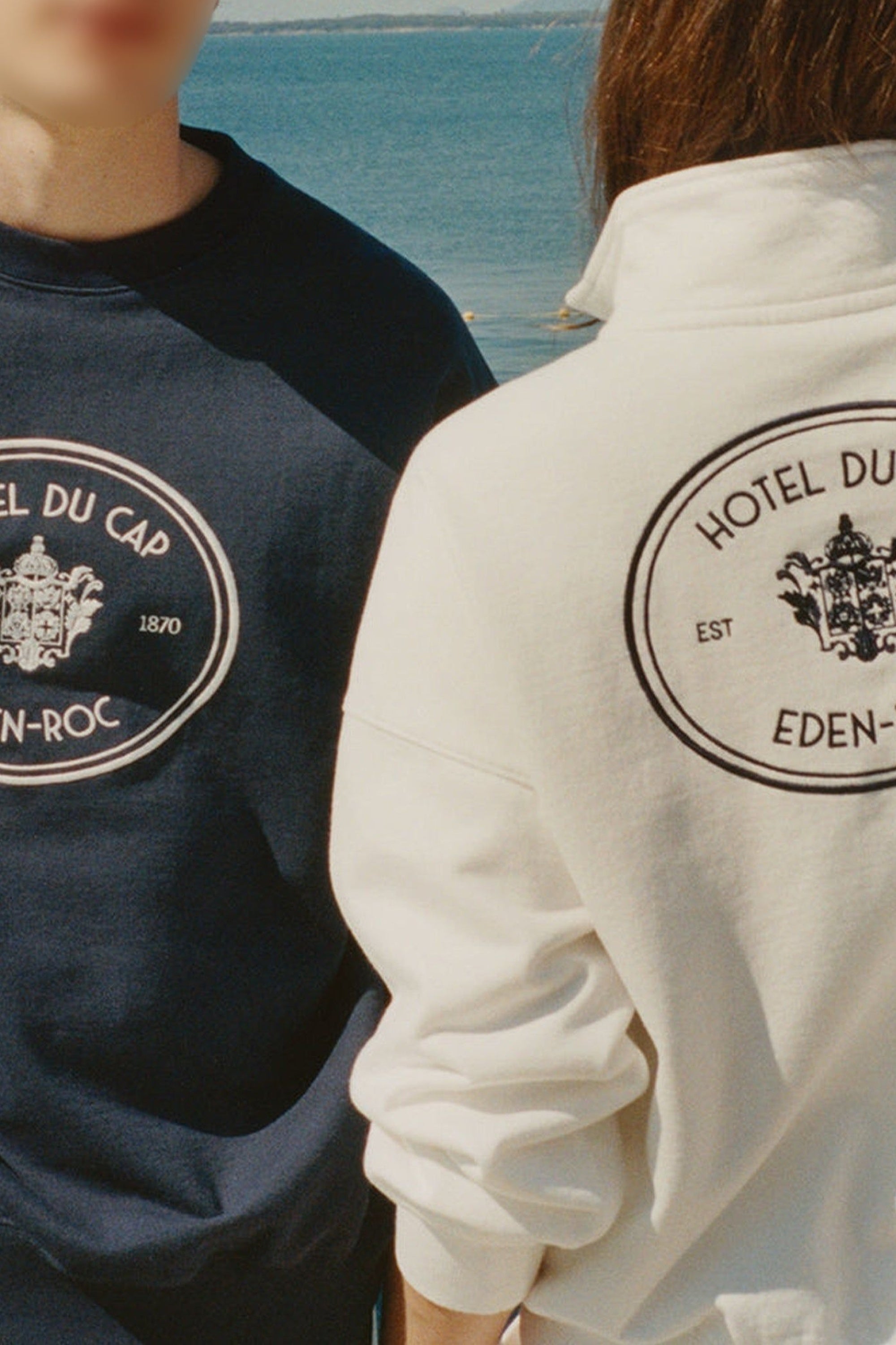Pull à col zippé Eden Crest - Blanc