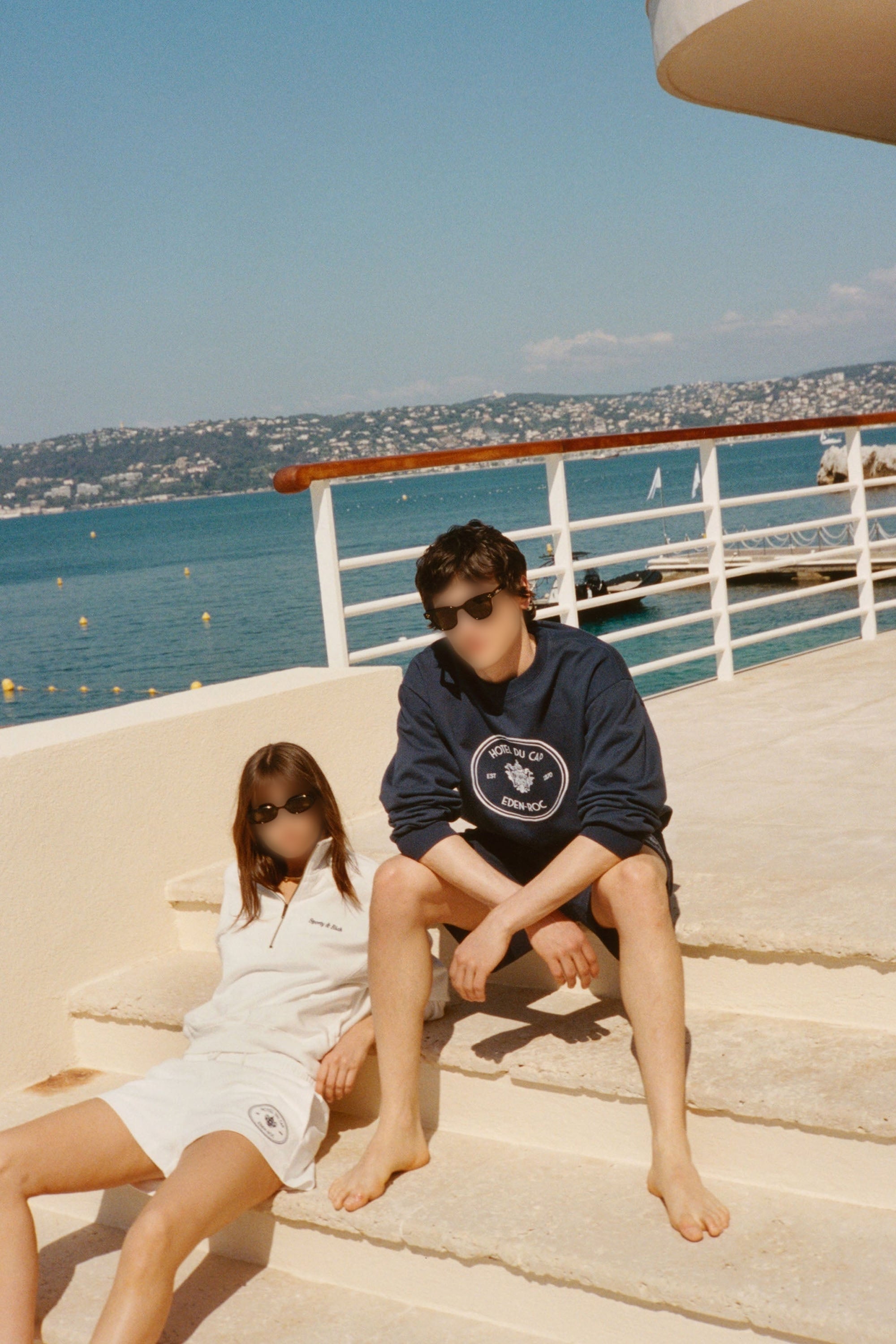 Short Eden Crest à broderie - White