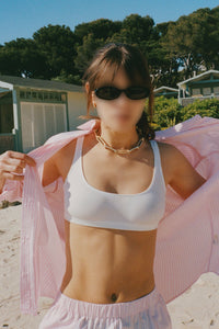 Chemise Eden Script oversize à rayures - Pink & White Stripe