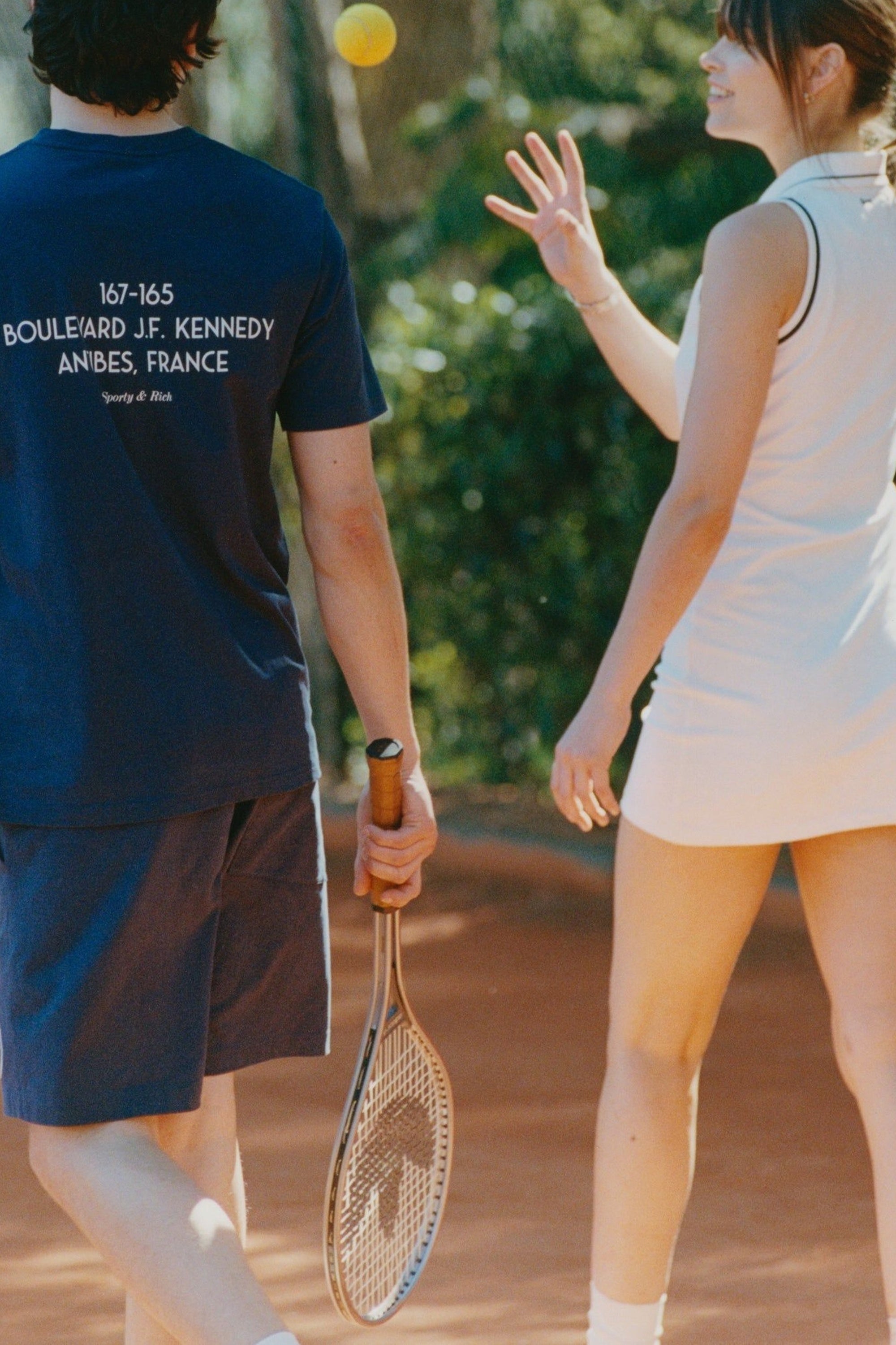 Kennedy Crest T-Shirt - Navy & White