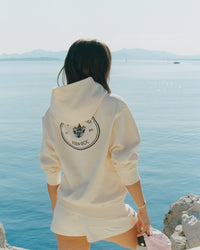 Short Eden Crest à broderie - Cream