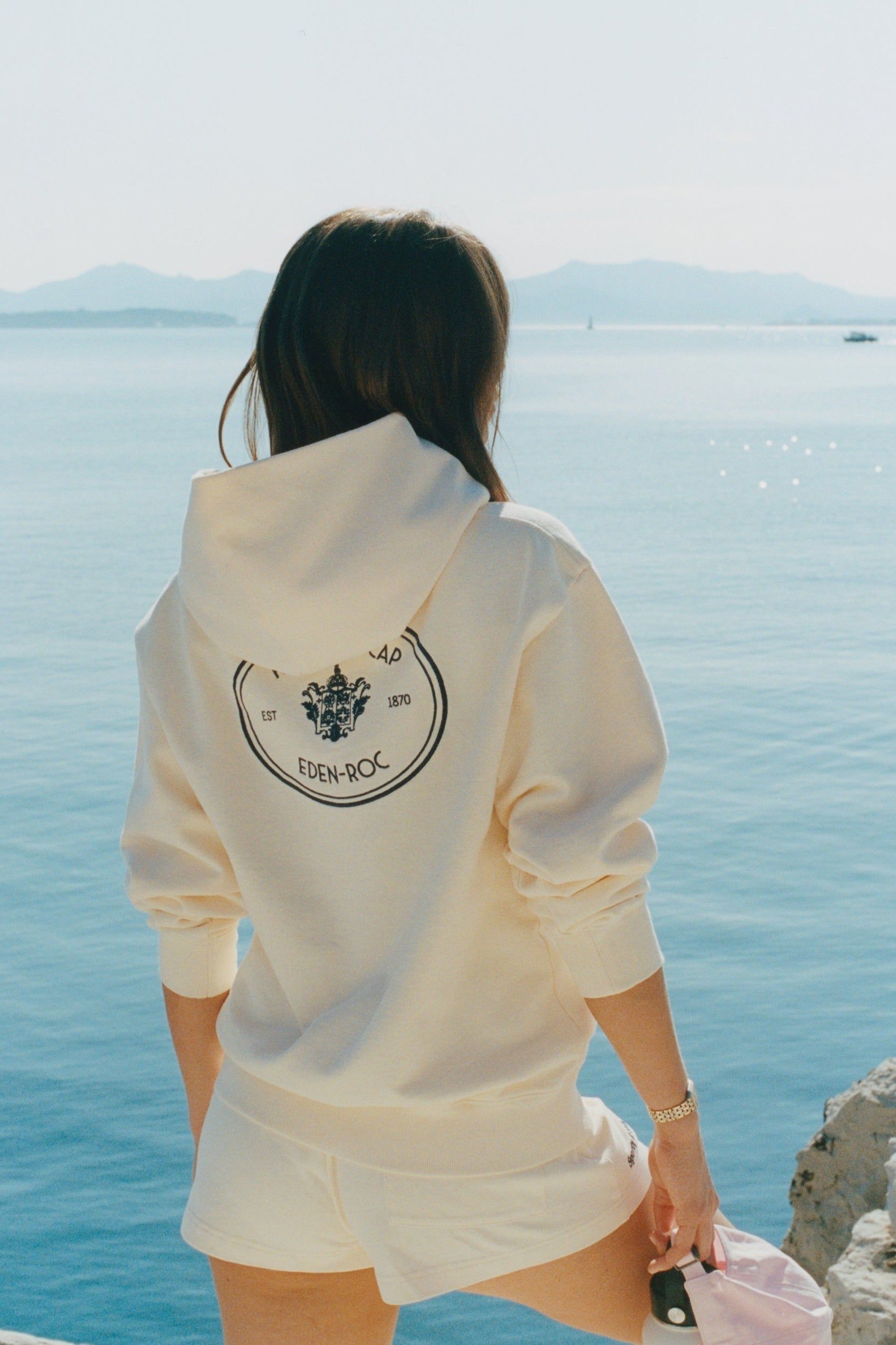 Short Eden Crest à broderie - Cream