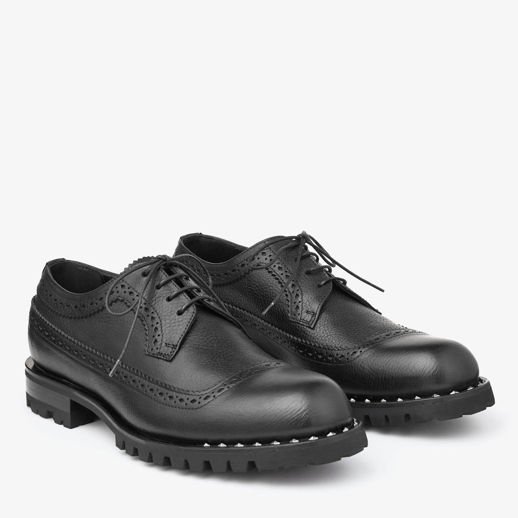 ZNO STOCK 0 / Reco 170 BLACK/GUNMETAL Shoe DIAMOND DERBY