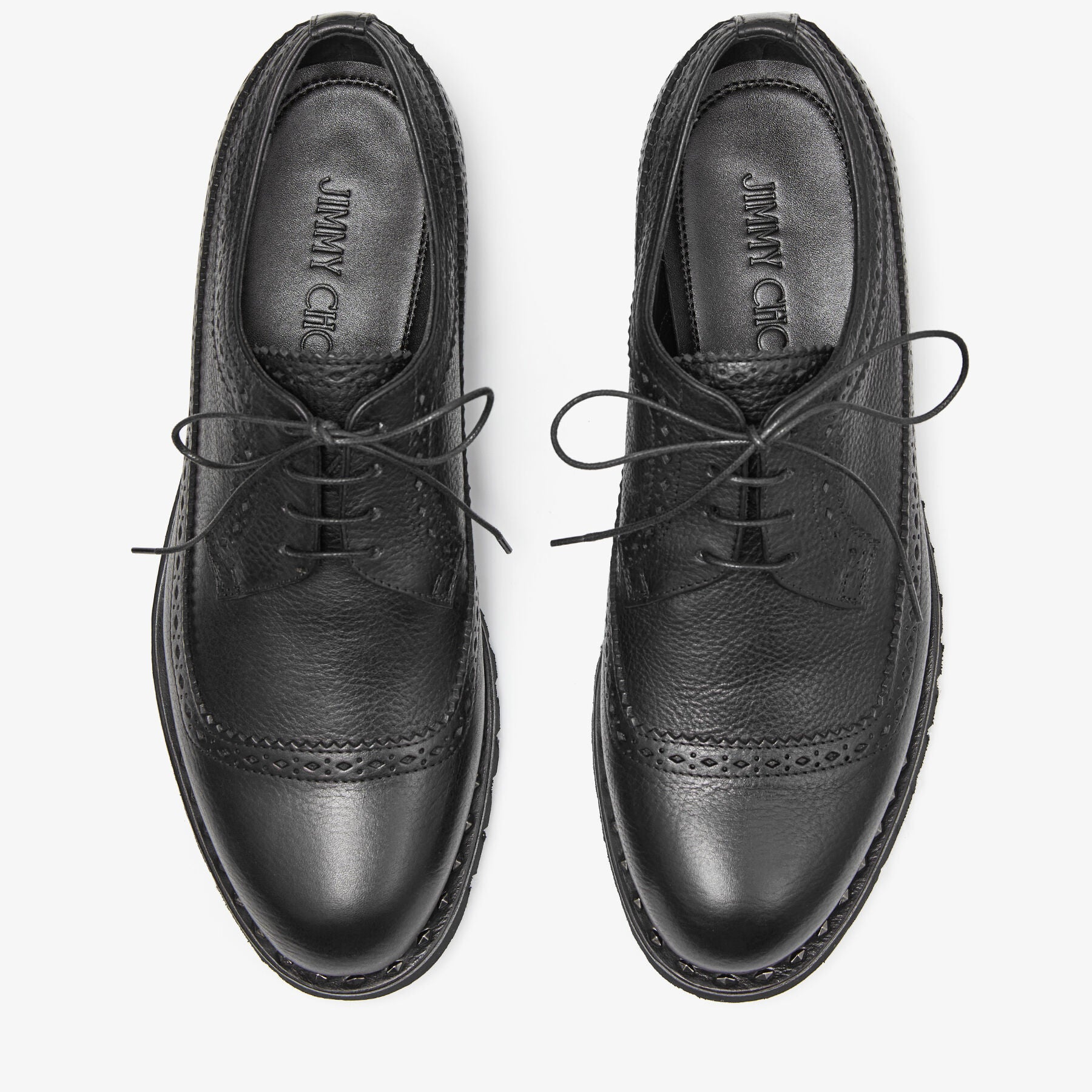 ZNO STOCK 0 / Reco 170 BLACK/GUNMETAL Shoe DIAMOND DERBY