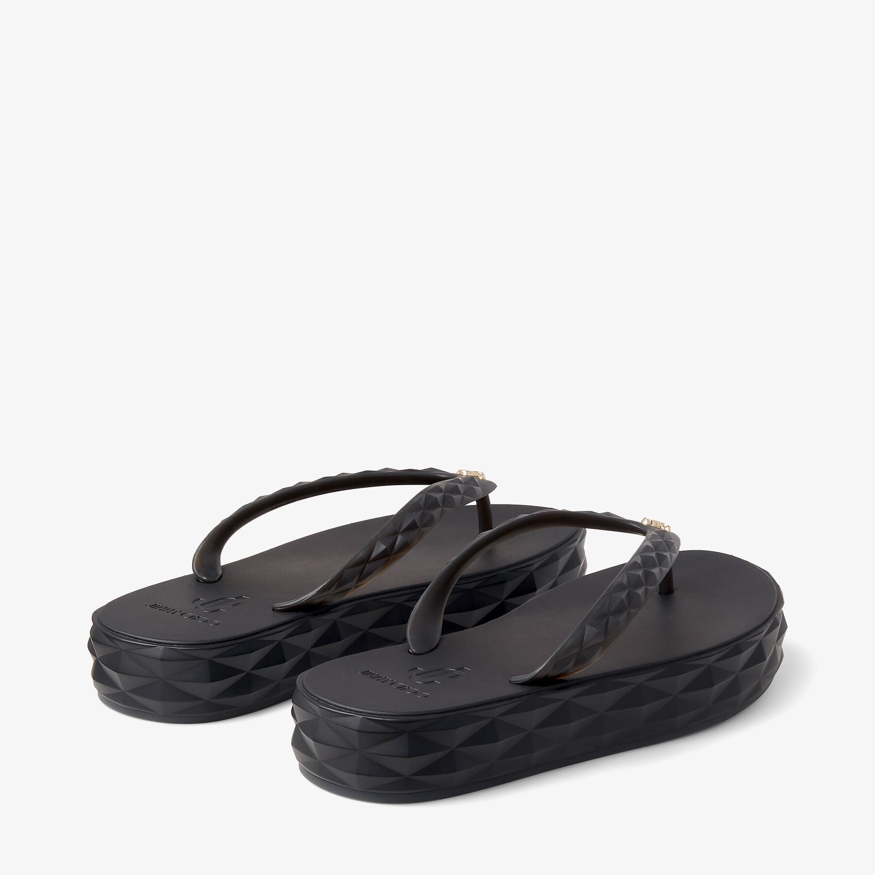 ZNO STOCK 0 / Reco 150 X BLACK Flat DIAMOND FLIP FLOP