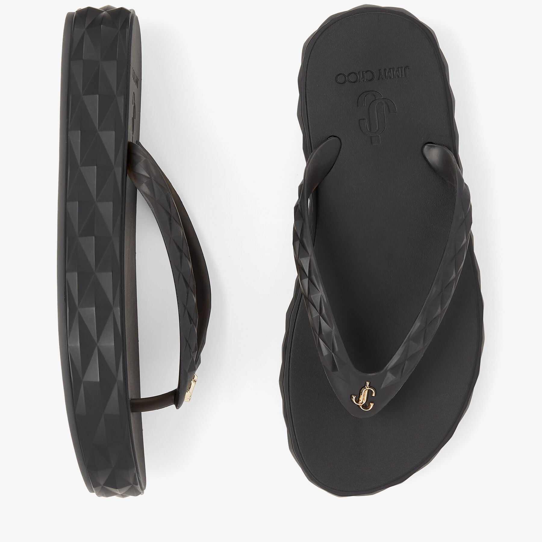 ZNO STOCK 0 / Reco 150 X BLACK Flat DIAMOND FLIP FLOP