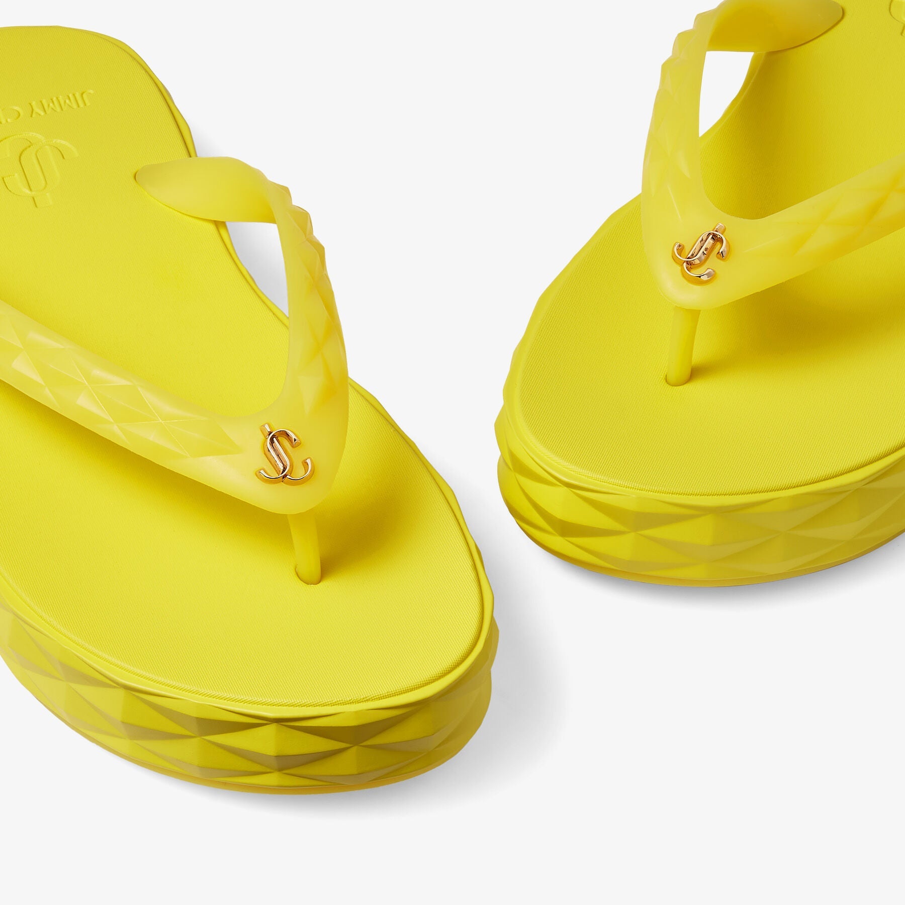 Sandales plates Diamond - Soft Yellow