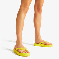 Sandales plates Diamond - Soft Yellow