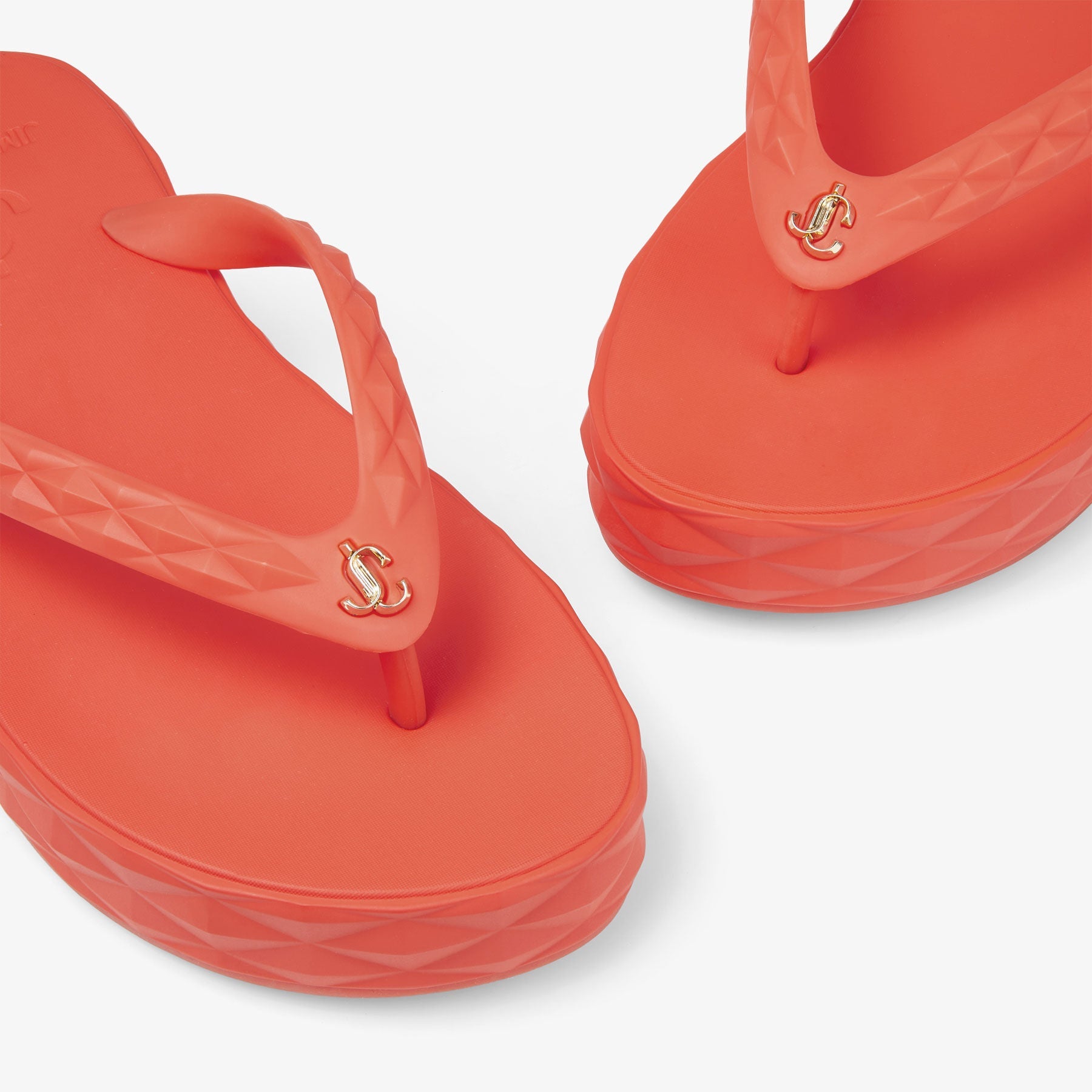 Tongs Diamond en caoutchouc - Paprika